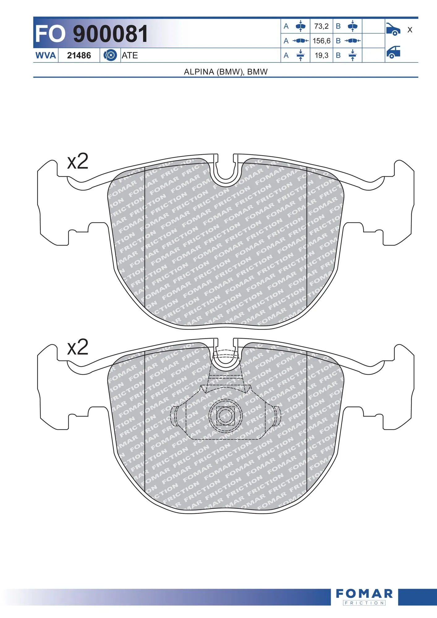 Brake Pad Set, disc brake